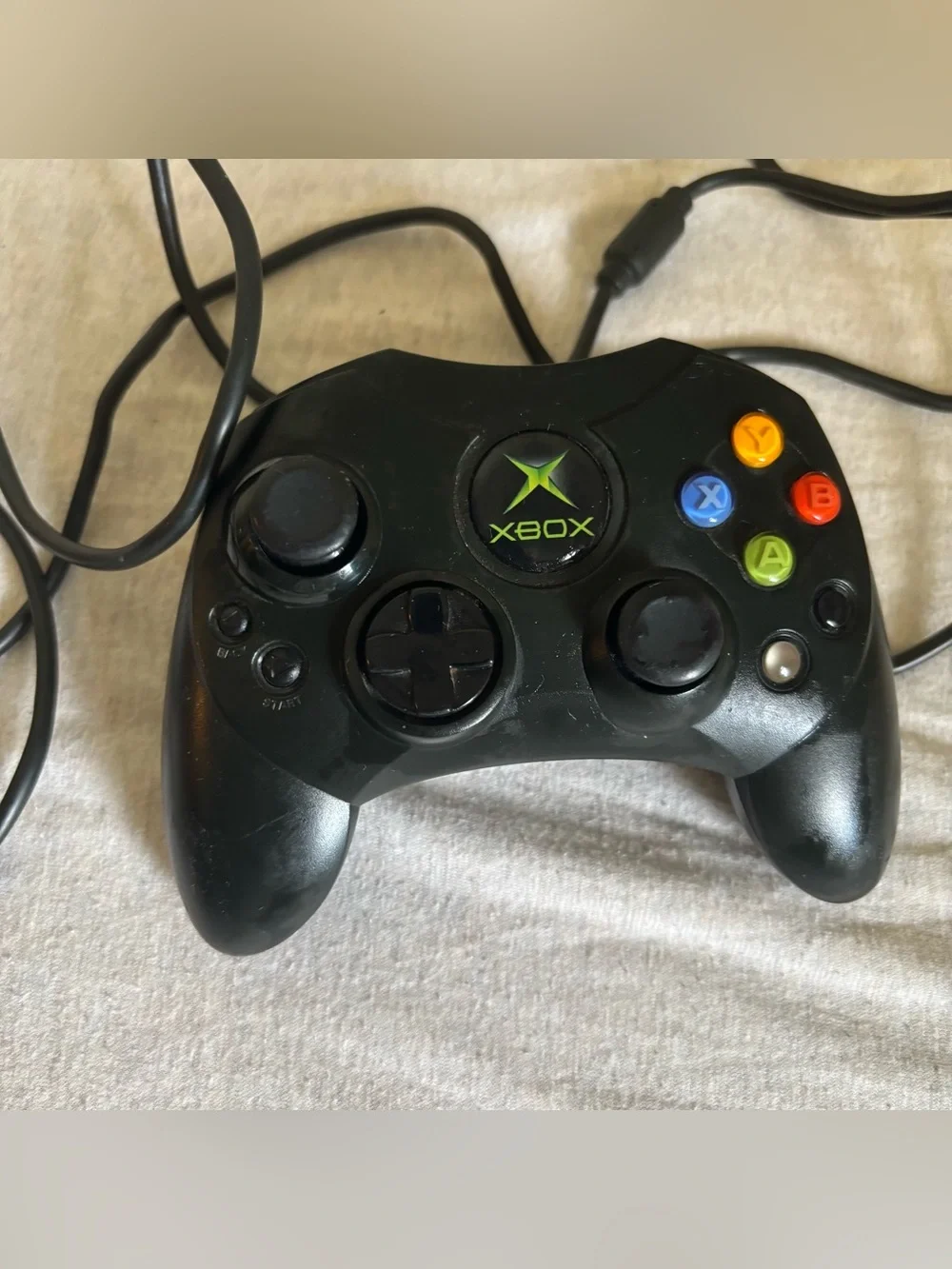 Vintage Original Xbox Controller S Black Wired Gamepad – Retro Gaming